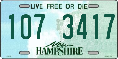 NH license plate 1073417