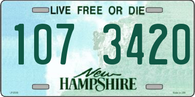 NH license plate 1073420