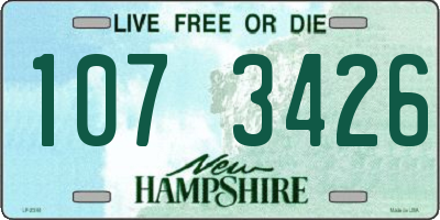 NH license plate 1073426