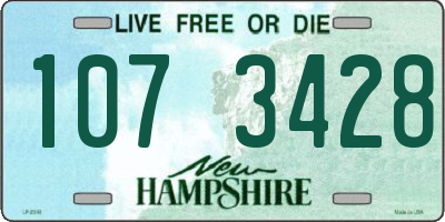 NH license plate 1073428