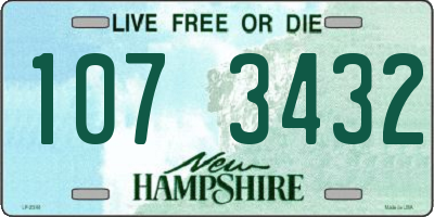 NH license plate 1073432