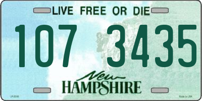 NH license plate 1073435
