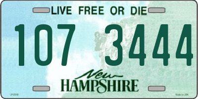 NH license plate 1073444
