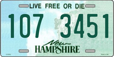 NH license plate 1073451