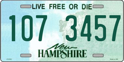 NH license plate 1073457