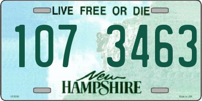 NH license plate 1073463
