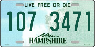 NH license plate 1073471