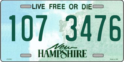 NH license plate 1073476
