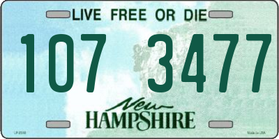 NH license plate 1073477
