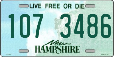 NH license plate 1073486