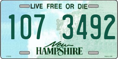 NH license plate 1073492
