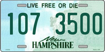 NH license plate 1073500