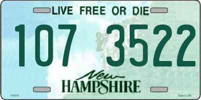 NH license plate 1073522