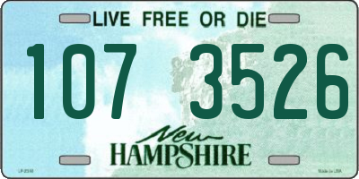 NH license plate 1073526