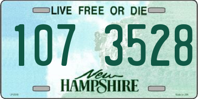 NH license plate 1073528