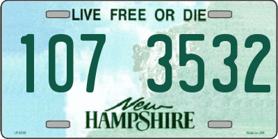 NH license plate 1073532