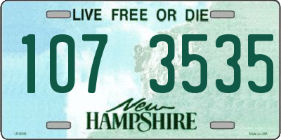 NH license plate 1073535