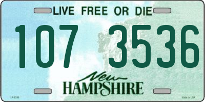 NH license plate 1073536