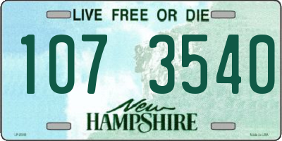 NH license plate 1073540