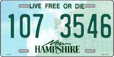 NH license plate 1073546