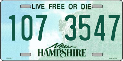 NH license plate 1073547