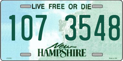 NH license plate 1073548
