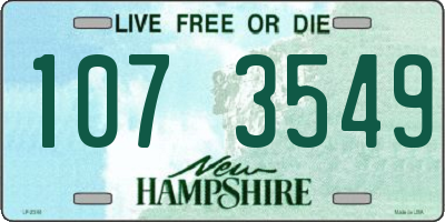 NH license plate 1073549