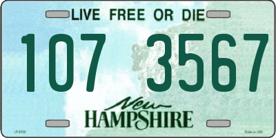 NH license plate 1073567