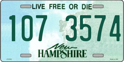 NH license plate 1073574