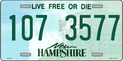 NH license plate 1073577