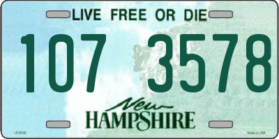 NH license plate 1073578