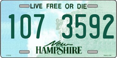NH license plate 1073592