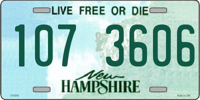 NH license plate 1073606
