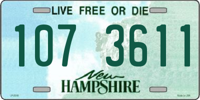 NH license plate 1073611