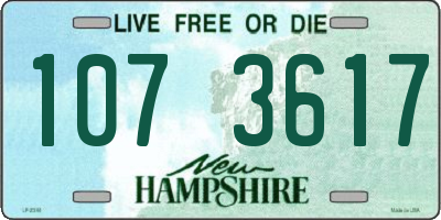NH license plate 1073617