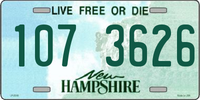 NH license plate 1073626