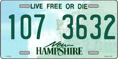 NH license plate 1073632