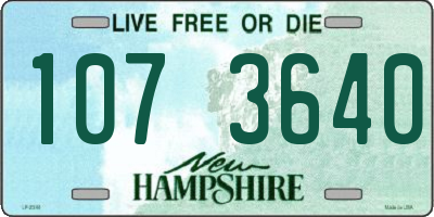 NH license plate 1073640