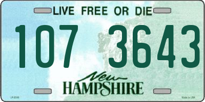 NH license plate 1073643