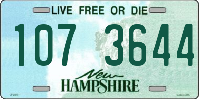 NH license plate 1073644