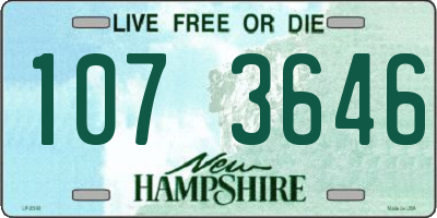 NH license plate 1073646