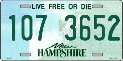 NH license plate 1073652