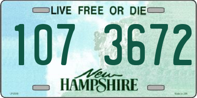 NH license plate 1073672