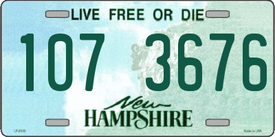 NH license plate 1073676