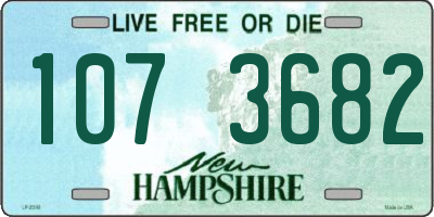 NH license plate 1073682