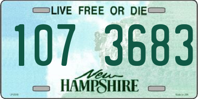 NH license plate 1073683