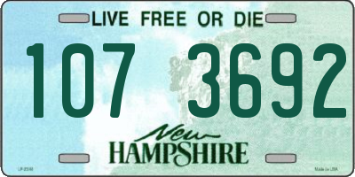 NH license plate 1073692