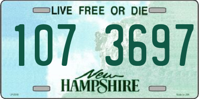 NH license plate 1073697
