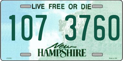 NH license plate 1073760