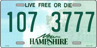 NH license plate 1073777